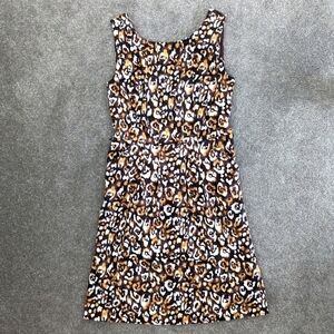 MICHAEL Kors leopard print sheath dress brown size 0